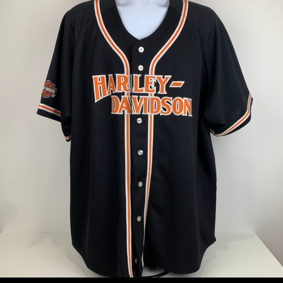 Harley-Davidson Other - HARLEY DAVIDSON baseball jersey men's LARGE
